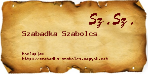 Szabadka Szabolcs névjegykártya
